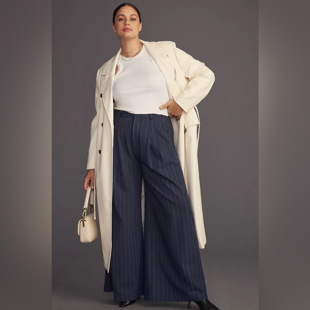 Anthropologie Avec Les Filles Faux Leather Trench Coat